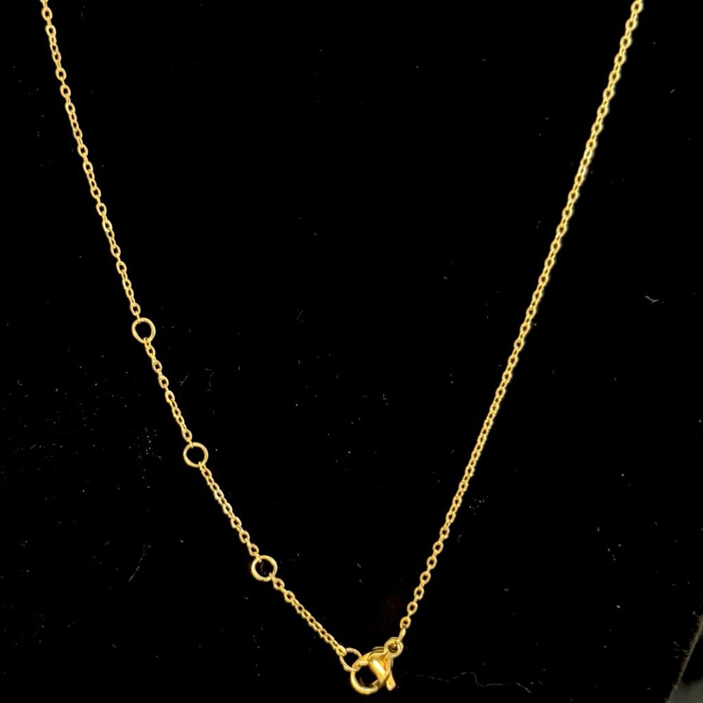 Ramla Lola Birthstone Necklace Amethyst (June) 14K Gold-Plated - New - Picture 3 of 4
